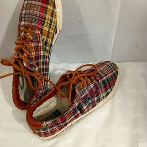 Golf Men's plaid Ralph Lauren POLO Leather lace up men's 10.5 inside outside